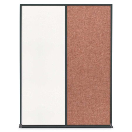 United Visual Products Single Door Radius Corkboard, 18"X24", G UV8000-GOLD-FORBO